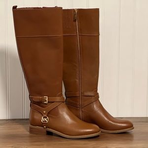 NWT Leather Michael Kors Riding Boots